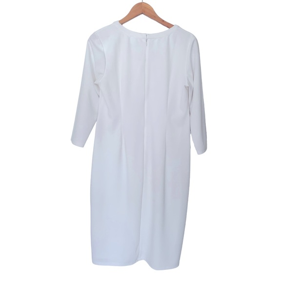 New York & Company white midi dress size Large - Picture 2 of 5